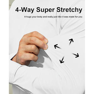 Camisas de Vestir para Hombre, con Cuello Camisero, Elásticas en 4 Direcciones, Manga Larga, Corte Entallado, con Botones, Transpirables, Casuales - Product Image 5