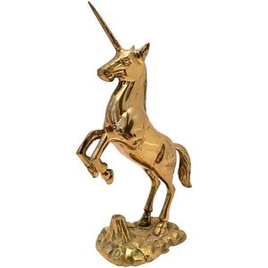 Figurine décorative en laiton de licorne pour la décoration de table de bureau et la collection d'accessoires d'intérieur modernes - Product Image 6