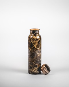 Functional Copper Water <b>Bottle</b> with Ergonomic Shape Leakproof Lid for Convenient Everyday Home Office and Travel Hydration - Product Image 1