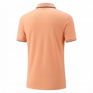 เสื้อโปโลชายแบรนด์ส่วนตัว ผ้าคอตตอนปิเก้ แขนสั้น เสื้อโปโลพรีเมียม พร้อมโลโก้สั่งทำ ผ้าคอตตอนระบายอากาศได้ดี - Product Image 2