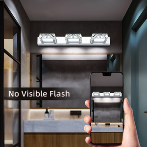 Applique Murale en Acier Inoxydable et Cristal K9, Chrome Doré, Style Moderne, pour Décoration Murale Intérieure, Maison, Salle de Bain, Applique Murale de Luxe en Cristal - Product Image 4