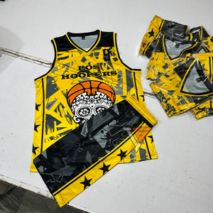 Custom Breathable Quick Dry 100% <b>Polyester</b> Heat-Transfer Printed Color Blocking Flag Football Uniform Set Summer Jersey <b>Shorts</b> - Product Image 3