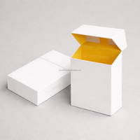 Distributeur à rabat personnalisé écologique pour emballage de bâtonnets de menthe, dossiers en papier portables pour la vente au détail, avec pelliculage mat et logo