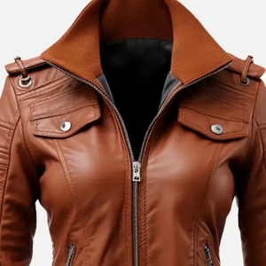 Chaleco de Moto sin Mangas para Mujer, Estilo Vintage, de Cuero Genuino Negro y Lona Transpirable, con un Solo Botón en la Parte Delantera, Tejido, Personalizado, en Oferta - Product Image 3