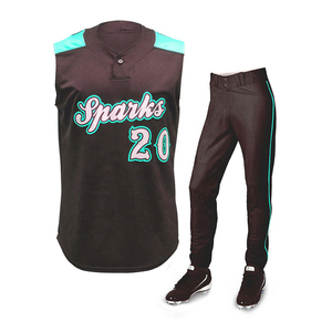 Adult Size Breathable 100% Polyester Baseball Uniform <b>Puff</b> Printed Custom Team Name Private Label Team Training Sets - Product Image 5