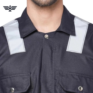 Custom Reflective Workwear Suit Industrial Safety <b>Jacket</b> and Pants Uniform for Construction Oilfield & Factory <b>Workers</b> - Product Image 5