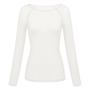 Top Deportivo Personalizado para Mujer, Blanco Sólido, Malla Transparente, Manga Corta Raglán, Corte Holgado, Cuello Redondo Amplio, Transpirable, de Secado Rápido, con Estampado - Product Image 1