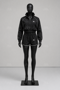 Women's Black Track Jacket Sports <b>Coat</b> Zip Up <b>Long</b> Sleeve Contrast Stripe Casual Training Outerwear - Product Image 5