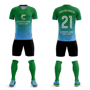 Custom Design Soccer Team Kit Football Jersey Shorts Set Athletic Sportswear OEM Football Jersey Set - Product Image 4