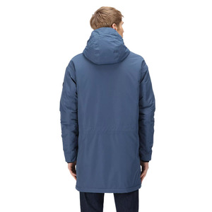 Hot Selling Design <b>Men</b> <b>Blue</b> Waterproof Zipper Long Length Parka Jackets for Sale Custom Made Winter Jackets - Product Image 1