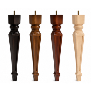 Modern Rubber Wood Furniture Legs Durable Table Base for Dining Room Console Table and Bedroom Furniture Legs - Product Image 1