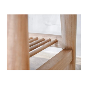 Banc de rangement ovale en bois avec étagère à chaussures pour salon, hôtel, spa - Offre spéciale - Product Image 4