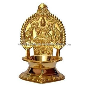 Brass Laxmi Decorative Diya for Pooja Oil - Product Image 4