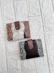 New Design Real Cowhide Fur Leather Clutch Carving Stylish Multi Uses Western Hot Sale Real Cowhide <b>Small</b> <b>Wallets</b> for Women - Product Image 5