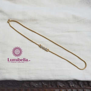 24K Gold Plated <b>Titanium</b> Steel Cross & Number Pendant Long <b>Chain</b> Necklace - Product Image 3