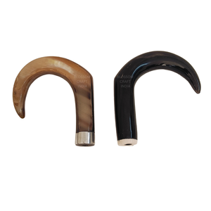 Empuñadura de Bastón Artesanal de Cuerno de Búfalo, Hecha con Cuerno de Vaca, Buey o Búfalo, Calidad Premium, Agarre Duradero - Product Image 4