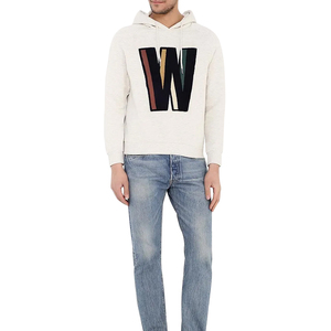 High Quality Cotton Blended Chenille Embroidery Hoodie Long Sleeve Winter <b>Thick</b> <b>Fleece</b> Pocket Oversized Solid Quick Dry - Product Image 1