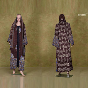 Abaya de Algodón Transpirable con Frente Abierto, Prenda Exterior Islámica Modesta para Uso Diario, Oficina y Oración, Disponible para Exportación - Product Image 4