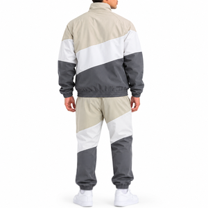 Conjunto de Chaqueta Cortavientos con Logotipo Personalizado, Chaqueta Cortavientos de Alta Calidad de Dos Piezas con Cremallera, Traje Deportivo Ligero - Product Image 2