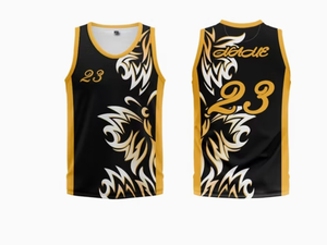 Maillots de basket-ball personnalisés en polyester avec tissu en maille respirant - Product Image 6
