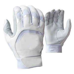 Gants de frappeur de baseball professionnels personnalisés ambidextres à fermeture à pression en cuir de kip durable, séchage rapide, respectueux de l'environnement, protection des mains - Product Image 5