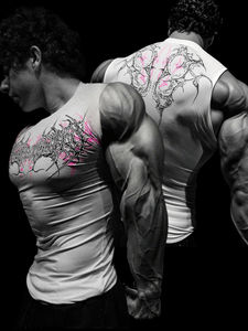 Débardeur Homme Personnalisé Grande Taille en Polyester pour Sport, Fitness, Entraînement Musculaire – Modèle Court - Product Image 5
