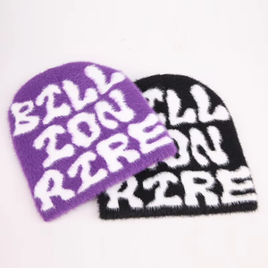 Los Mejores Gorros de Lana a Bajo Precio al por Mayor, Gorro de Lana Liso para Mantener el Calor, Gorro de Lana Personalizado con Logotipo Bordado, Gorro de Lana de Dos Tonos con Puño - Product Image 4