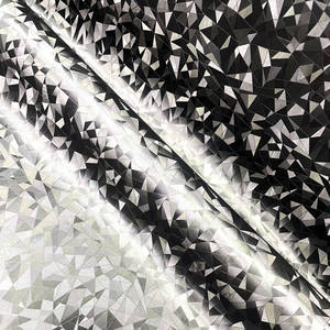 Cuero Sintético Semi PU con Estampado Geométrico Brillante para Interiores de Automóviles y Tapicería de Asientos de Motocicleta - Product Image 2