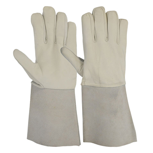 Guantes de Trabajo de Soldadura TIG/MIG de Cuero Vacuno de Primera Calidad, Protección de Seguridad Industrial para las Manos, Guantes de Soldador - Product Image 1