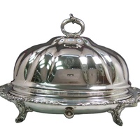 Hôtel turc Restaurants service spécial plat à friture argent fini graver conception arabe Hotpot plat serveur par TCD