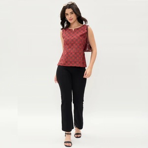 Blusa de Algodón con Estampado Floral Indie de Alta Costura para Mujer, Ideal para Oficina, Bodas y Fiestas Casuales, Disponible a Precio de Mayoreo - Product Image 6