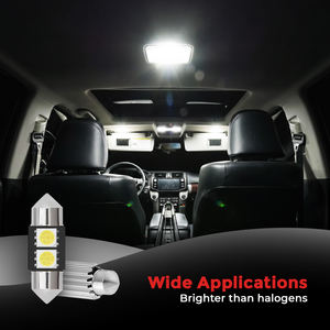 Roadpower (RP-ROOF10-G2) Lot de 10 lumières LED festoon de 31 mm pour l'intérieur et le toit de la voiture - Blanc froid 6000K, 15 g chacune - Product Image 3