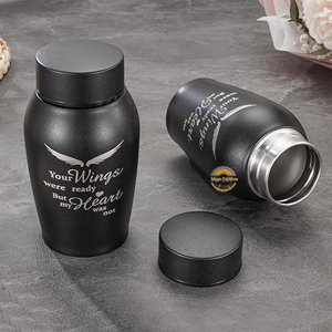 Decorative Metal Urn for Funeral <b>Memorial</b> Custom Color Metal Ashes Urn Engraved Brass <b>Memorial</b> Urn for Adults Wholesale - Product Image 5