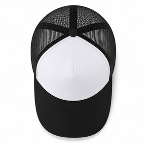 Summer Custom Trucker Bomber <b>Hat</b> Canvas Polyester Plain Solid Color Mesh Cap 6-Panel High Profile Foam Back Snapback Adjustable - Product Image 5