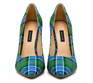Escarpins écossais à motif tartan pour femme, style classique de luxe, talons aiguilles à carreaux pour mariage et soirée, vente directe usine - Product Image 2