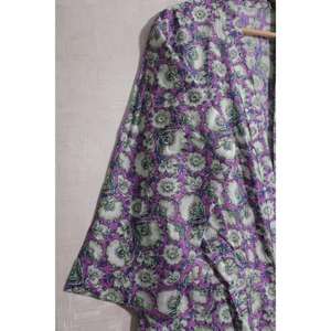 Bata Kimono Bohemio de Algodón Estampado para Mujer, Vestido Casual de Verano, Envoltura de Secado Rápido, Transpirable, Suave, para el Hogar, Bata Floral para Descansar - Product Image 2