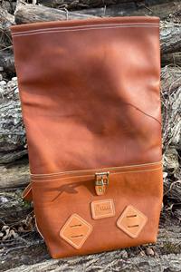 Outdoor Leisure Leather <b>Roll</b> Top Bag Weekend Travel Rucksack For Wholesale Sporting Goods LTBP-0302 - Product Image 4