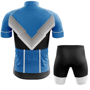 ชุดยูนิฟอร์มปั่นจักรยานผู้ชายแบบสั่งตัดได้ ระบายอากาศได้ดี ไซส์ใหญ่ ผลิตจากผ้าโพลีเอสเตอร์ แขนสั้น - Product Image 2