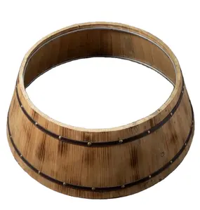 Nouvelles décorations de Noël en bois pour le pied du sapin, en gros, support d'arbre élégant, décoration inspirée pour la maison, fête du Nouvel An et de Noël - Product Image 1