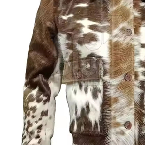 Chaqueta de Piel Sintética para Mujer, Estampado Animal, Cuello Camisero, Manga Larga, Abrigo Informal Cálido para Invierno - Product Image 5