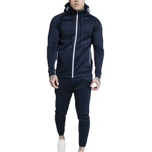 Chándal deportivo adelgazante con cremallera para hombre, ropa deportiva con pantalones de diseño personalizado Unisex - Product Image 1