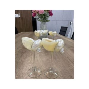 High Quality Vietnam Export Handmade Natural Snail Shell Classic Design Star Portable Straw Cap Dishwasher Safe <b>Reusable</b> <b>Cup</b> for - Product Image 1