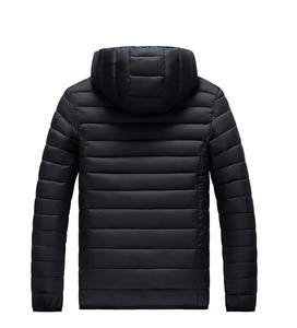 Custom Unisex <b>Thick</b> Waterproof Heated Puffer Jacket <b>Winter</b> <b>Coat</b> Cotton Fill Warm Zipper Closure Customized Hooded Face - Product Image 1