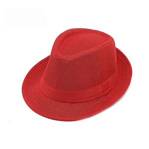 Chapeau Fedora en Lin d'Été Décontracté pour l'Extérieur, Protection Solaire, Fête à la Plage, Tendance, Léger, Respirant, Unisexe - Product Image 4