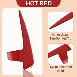 Herramienta para extensiones de cabello con logotipo personalizado, trenza para el cabello, anillos para uñas, herramienta de seccionamiento para suministros de salón, etiqueta privada de acero inoxidable - Product Image 5