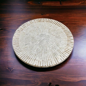 Plateau de rangement rond MOP, nouveau plateau rotatif Lazy Susan aux couleurs magnifiques - Product Image 3
