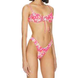 Top Quality <b>Bikini</b> <b>Set</b> Adjustable Drawstring Swimsuit Sexy Sublimed Design Women Beachwear High Quality Bathing Suit - Product Image 5