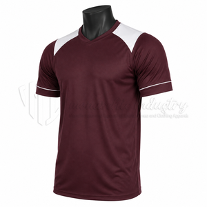 Camiseta de Fútbol Personalizada con Cuello en V, Manga Corta, Transpirable, de Secado Rápido, para Entrenamiento Deportivo, Venta al Por Mayor - Product Image 3