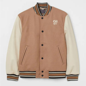 Fashionable Men Varsity Winter Jacket With Soft Fabric Custom Design And Comfortable Fit For Winter Use - Product Image 1