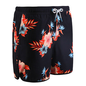Shorts de bain décontractés pour hommes avec logo personnalisé, respirants, imperméables, en polyester, taille élastique tricotée, grandes tailles - Product Image 2